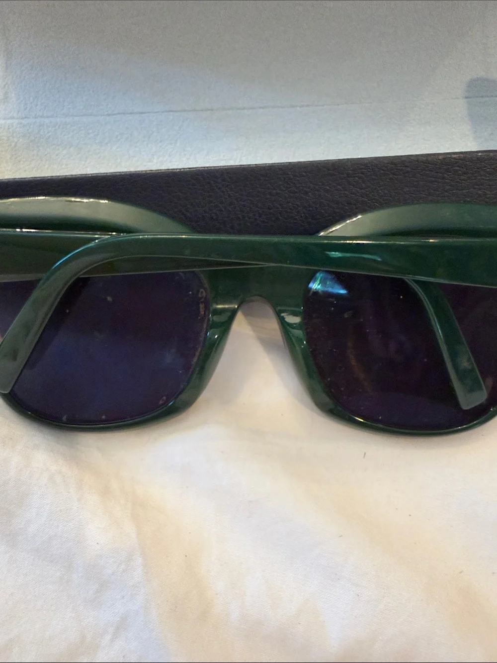 Warby Parker Green Acetate Oversized Sunglasses